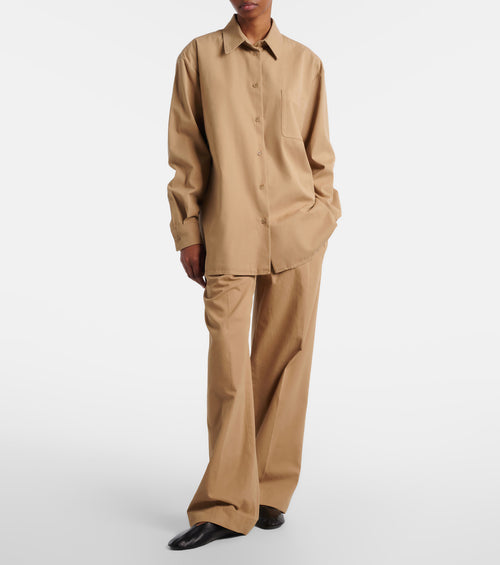 Women's High-Waist Wide-Leg Pleated Trousers